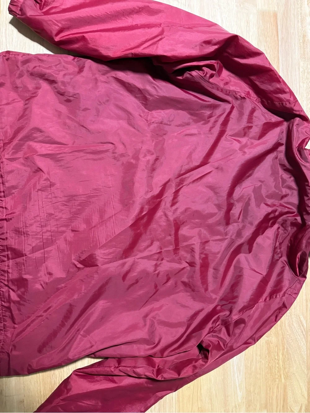 Totes Men’s Large Hooded Winter Jacket Red Full Zip Fleece Lined Coat